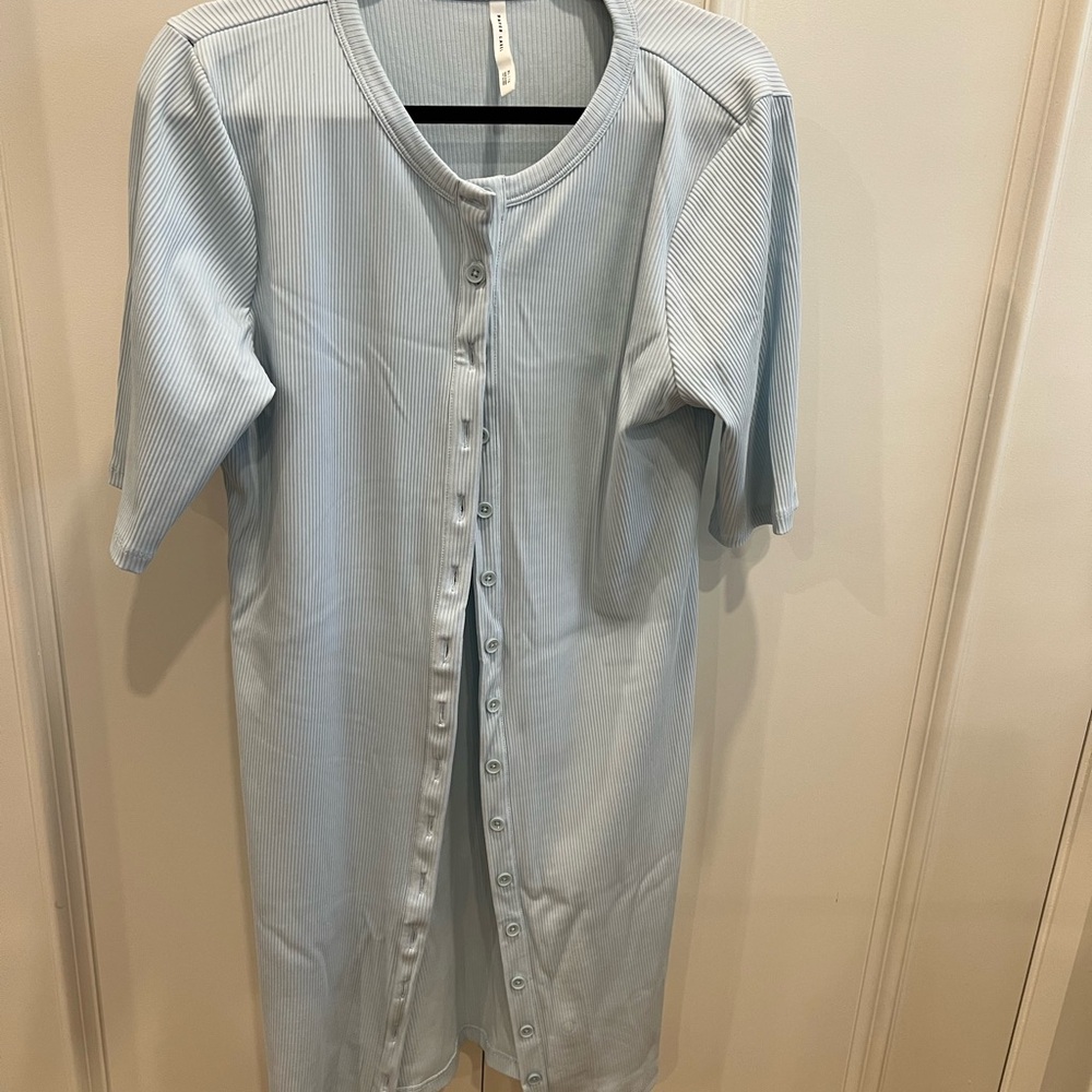 NWOT Paper Label button up cotton knit dress.
